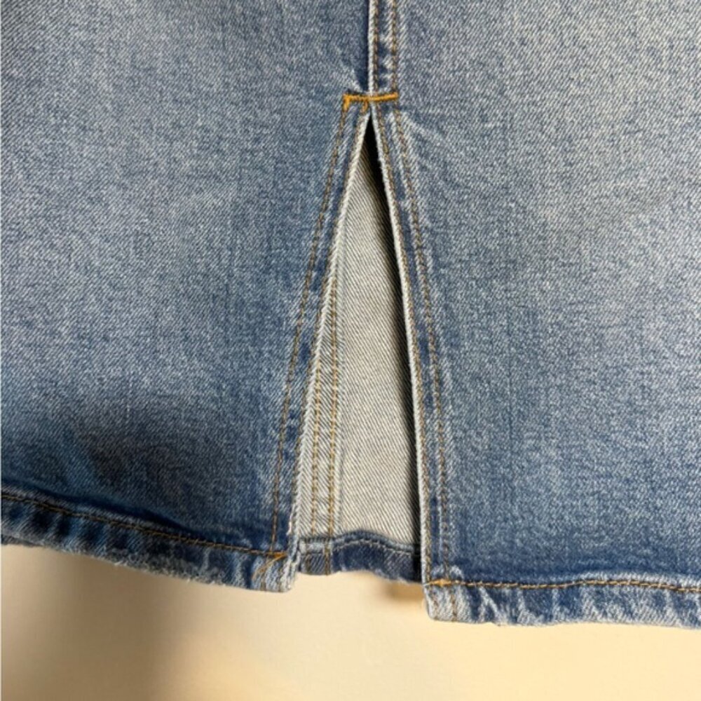 Pilcro and the Letterpress Denim Midi Skirt Size 6 Petite - Picture 4 of 12
